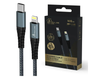 ExtraLink Smart Life USB-C - Lightning 1m Czarny - 1550949 - zdjęcie 2